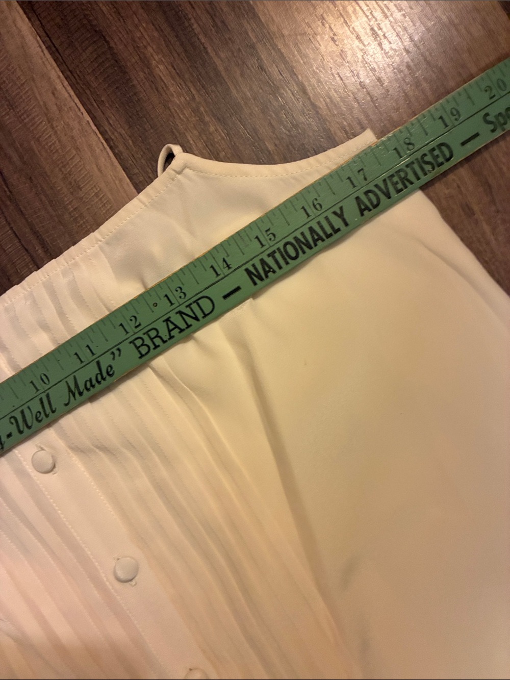 La Ligne Cream Pleated Silk Camisole with Covered Buttons- GORGEOUS- NWT - Picture 12 of 16